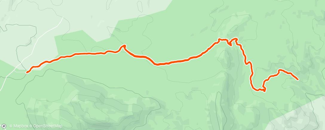 Map of the activity, Afternoon hike