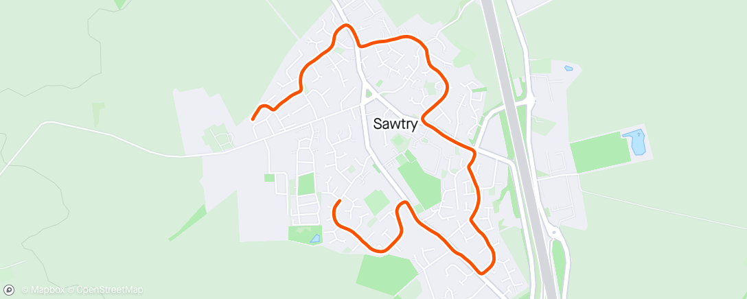 Map of the activity, (28/2024) 1st run of Cto5K week 8 with Steph