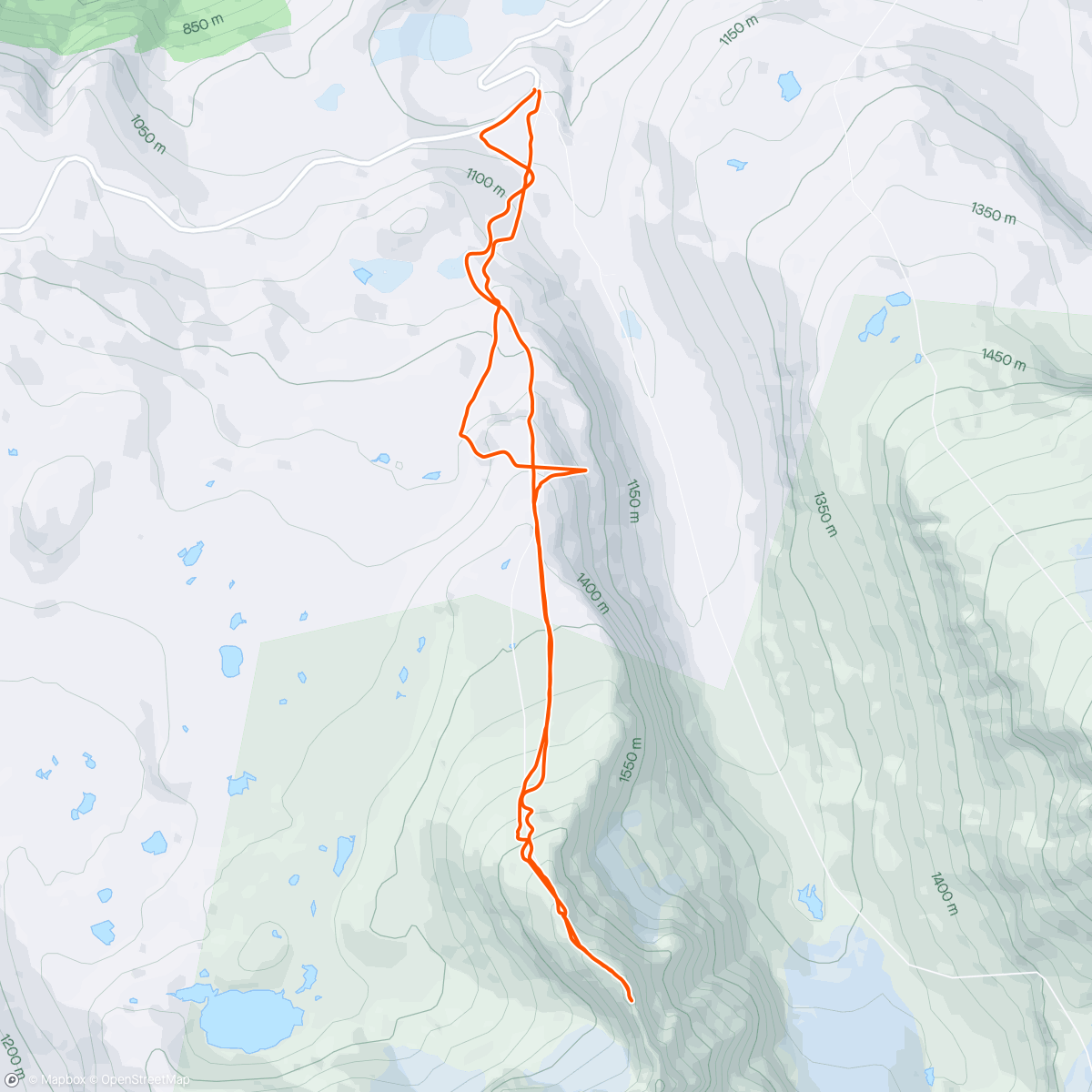 Map of the activity, Lauvnostinden 1980🏔️🎿