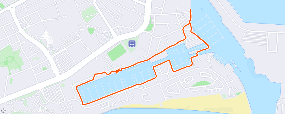 Map of the activity, Evening Stroll