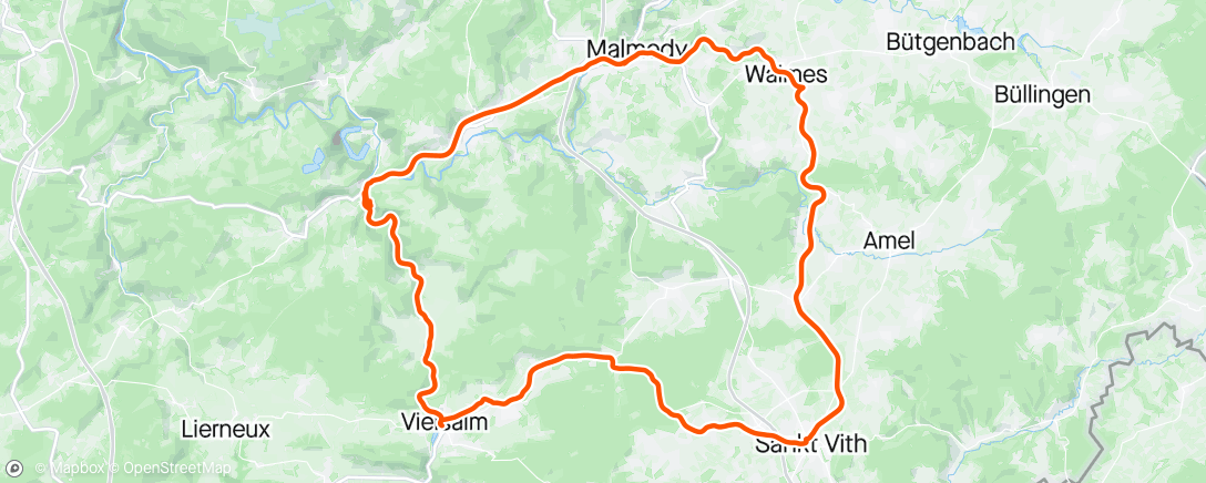 Map of the activity, Ardennen offensief day one