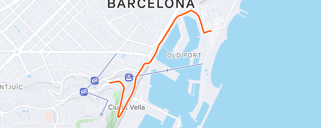 Карта физической активности (Bicicleta nocturna)