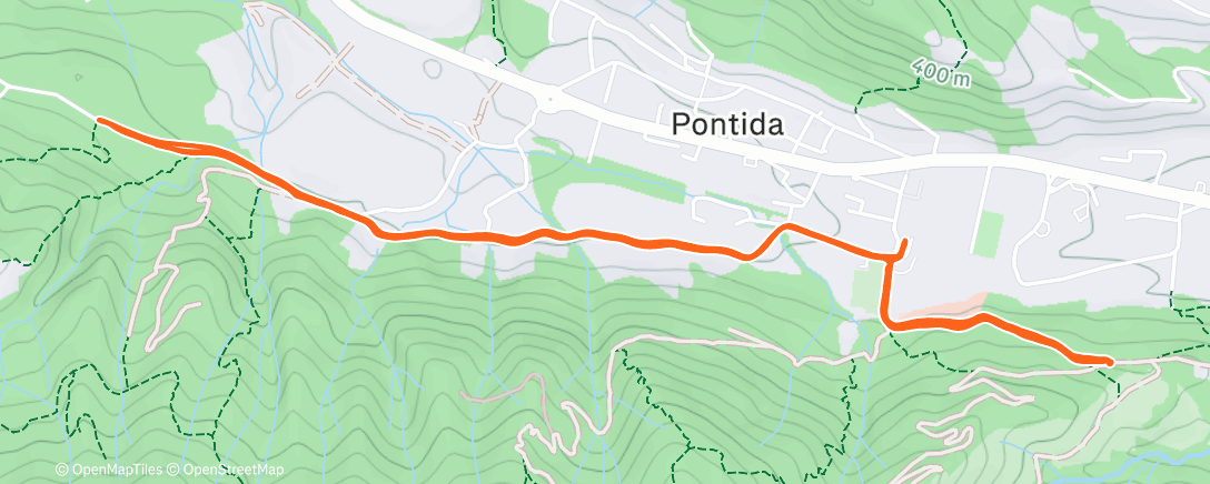 Map of the activity, Corsa mattutina