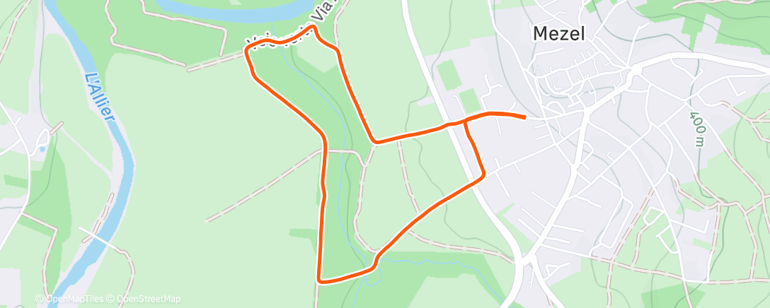 Карта физической активности (Lunch Hike)