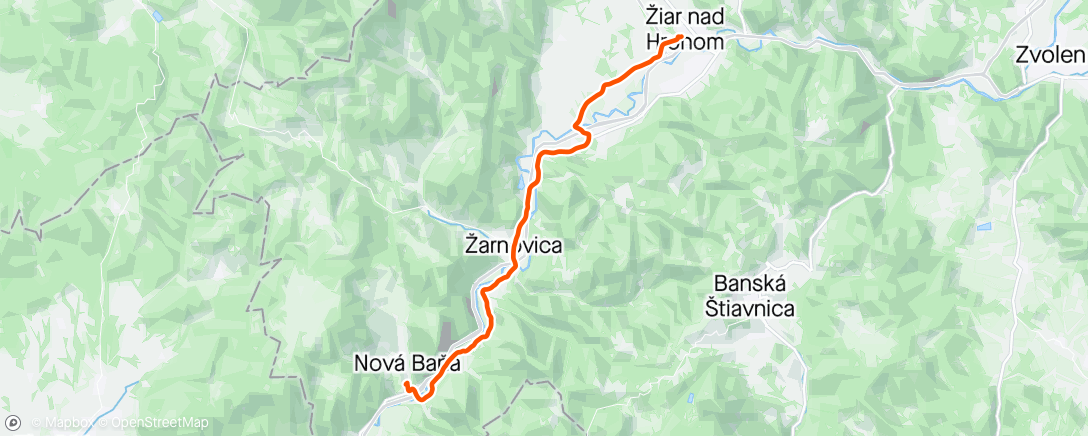 Map of the activity, Afternoon Ride