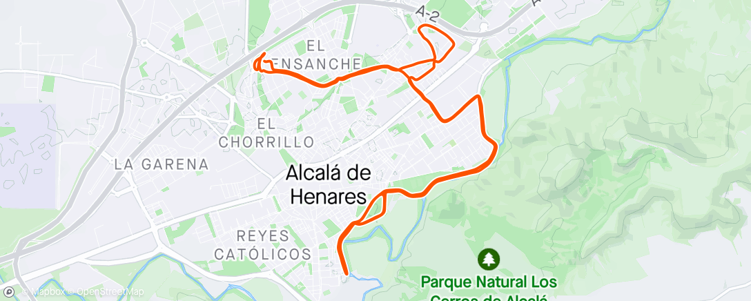 Map of the activity, Última larga para el maratón de madrid 👏🏻👏🏻