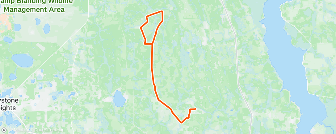 Map of the activity, Afternoon Ride