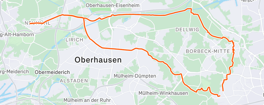 Карта физической активности (Morning Ride)