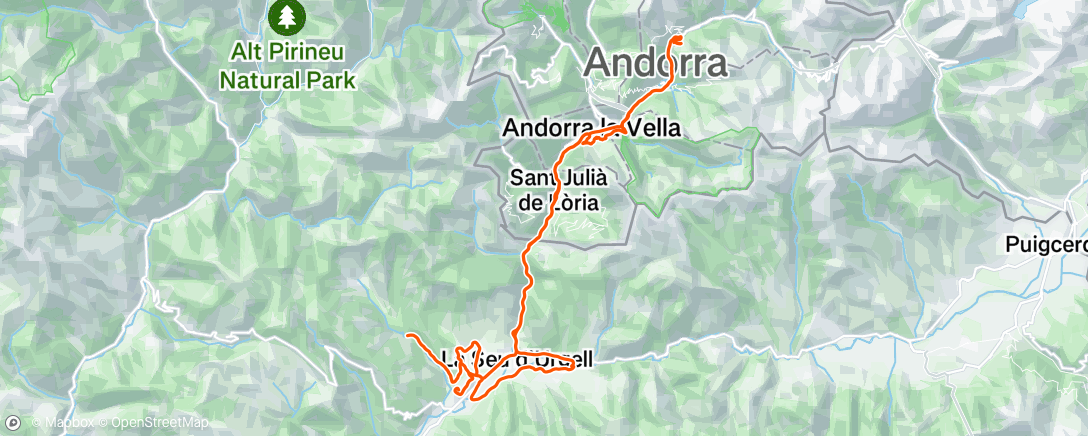 Mapa da atividade, Lunch Ride