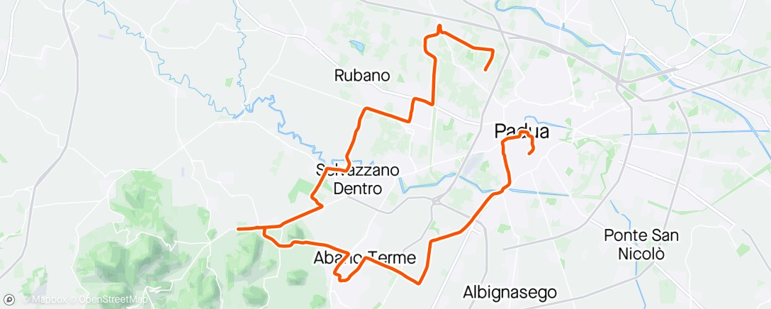 Mappa dell'attività Maratona di Padova