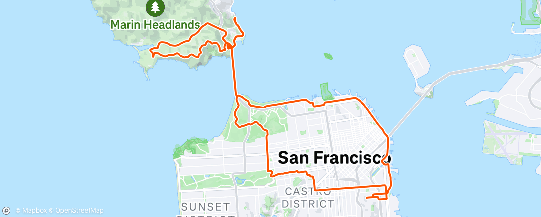 Map of the activity, Morning Ride