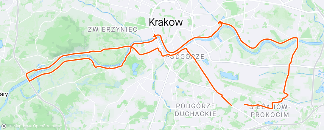 Map of the activity, Dzień bez rowera - spoczynkowo