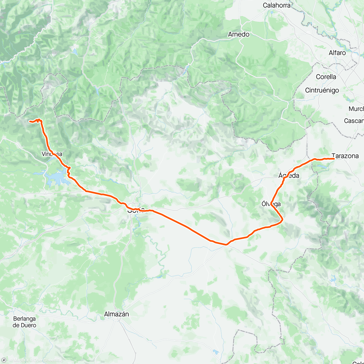 Map of the activity, Vuelta stage 6, 🥈
