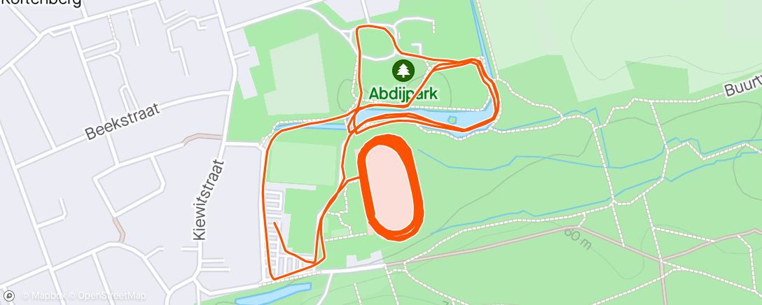 Map of the activity, 6x1k