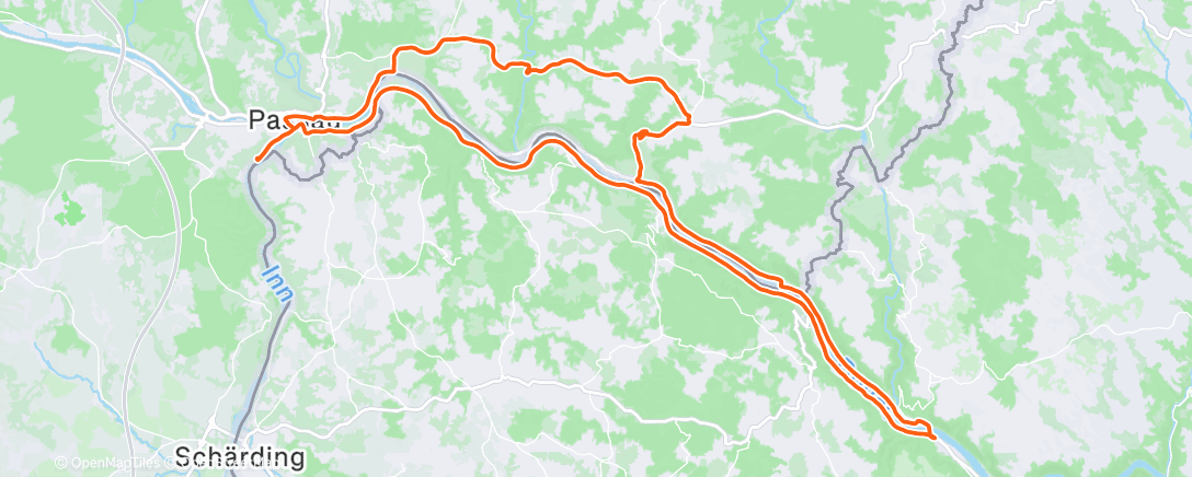 Map of the activity, Gravel-Fahrt zur Mittagszeit
