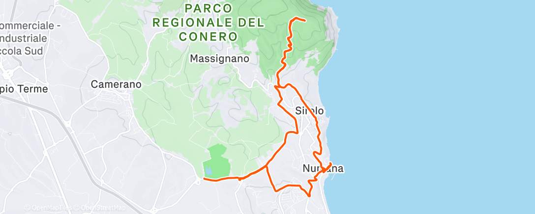 Mappa dell'attività Giro apotropaico 19th