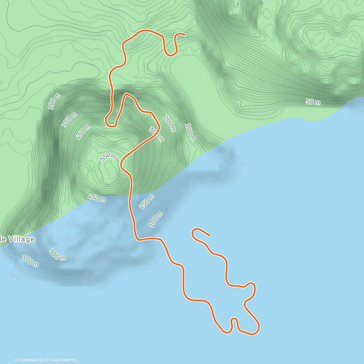 Карта физической активности (Zwift - Repack Rush in Watopia)