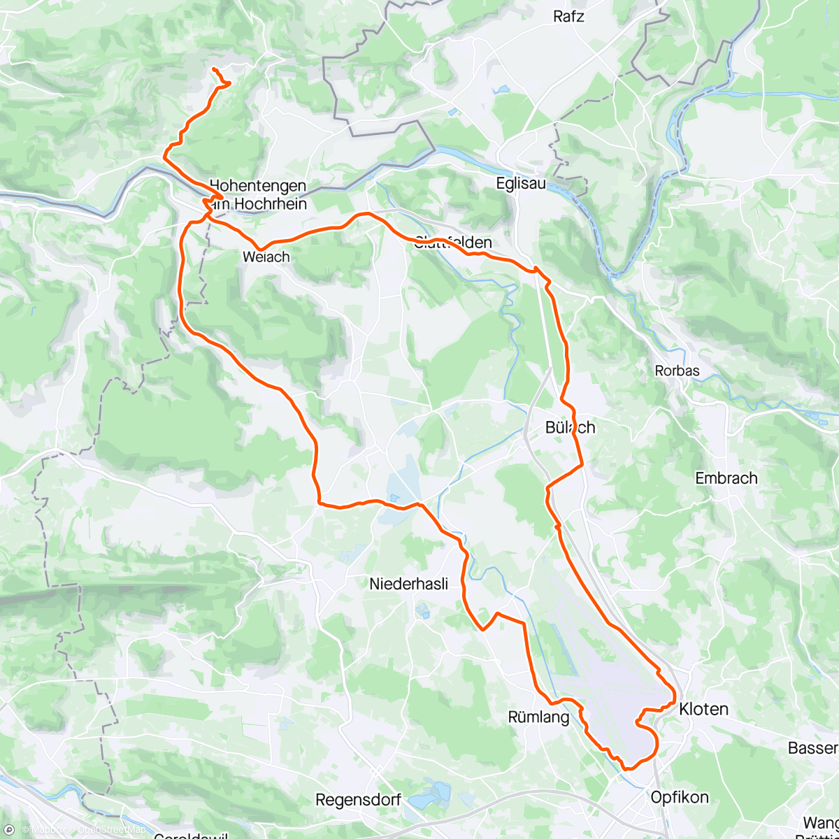 Map of the activity, Rondje Kloten!