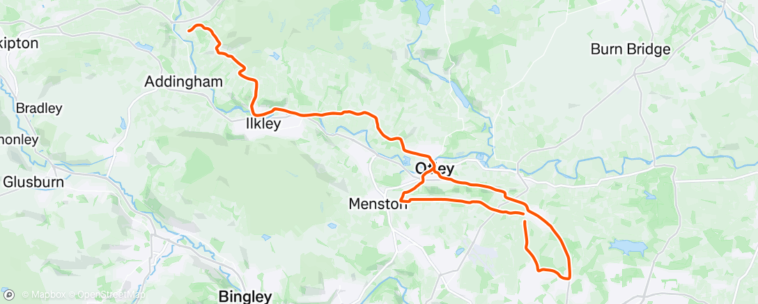 Map of the activity, Morning Ride
