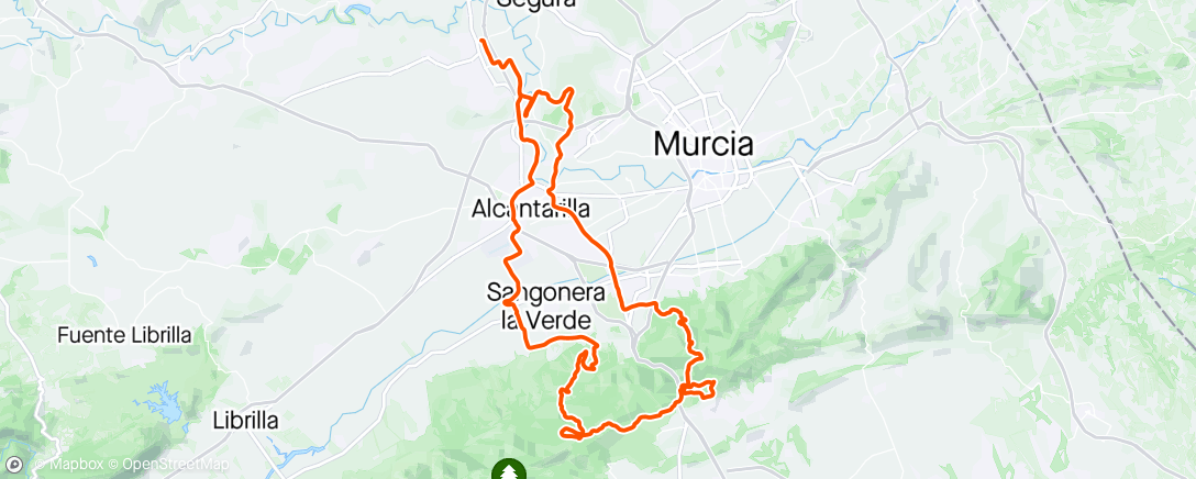 アクティビティ「Bicicleta de montaña matutina」の地図