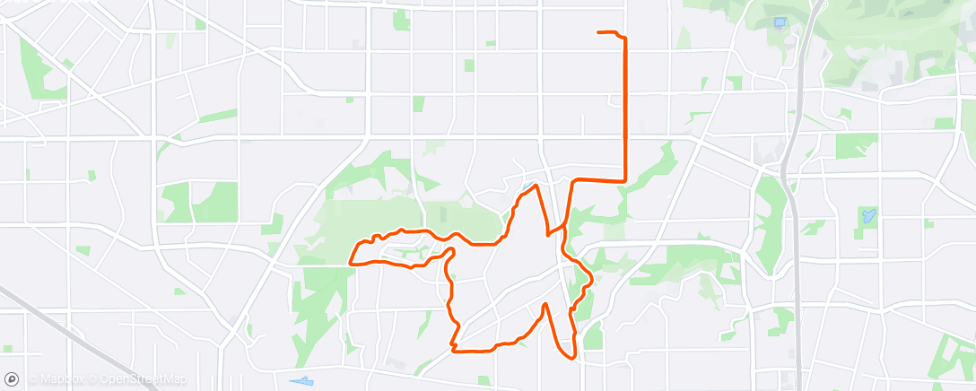 Map of the activity, Morning Ride