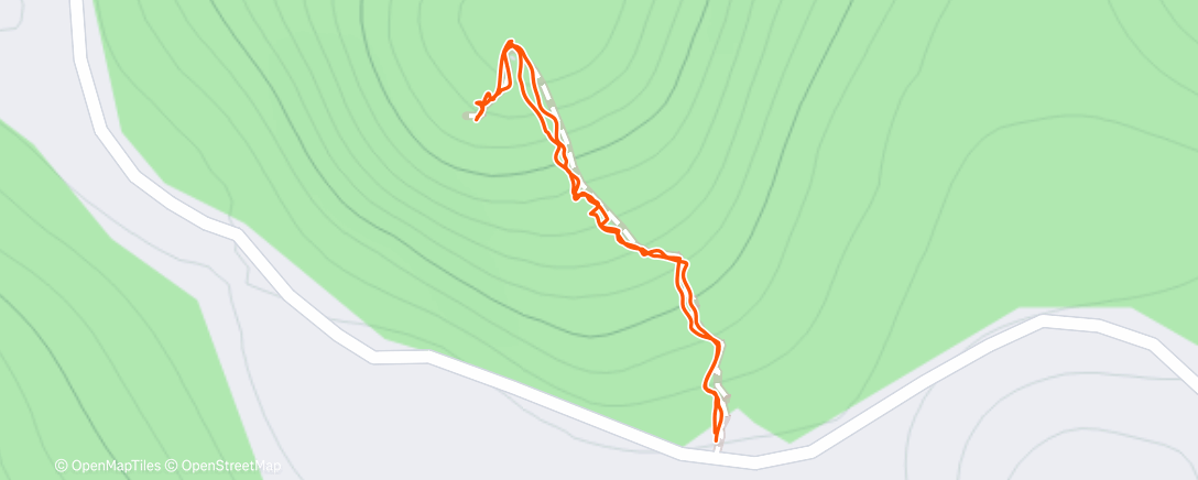 Map of the activity, Afternoon Hike
