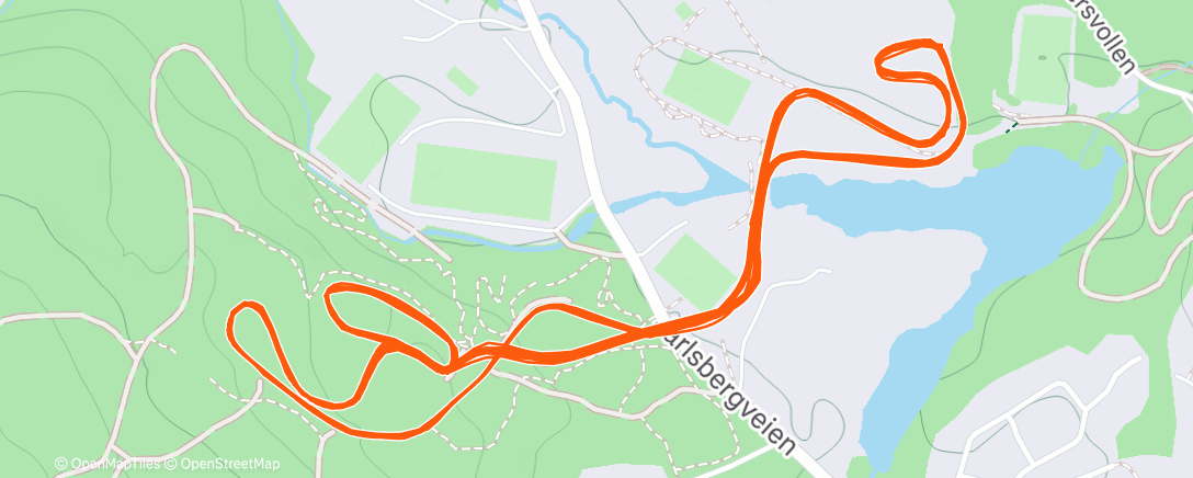 Map of the activity, Skate på Konnerud med Jarle