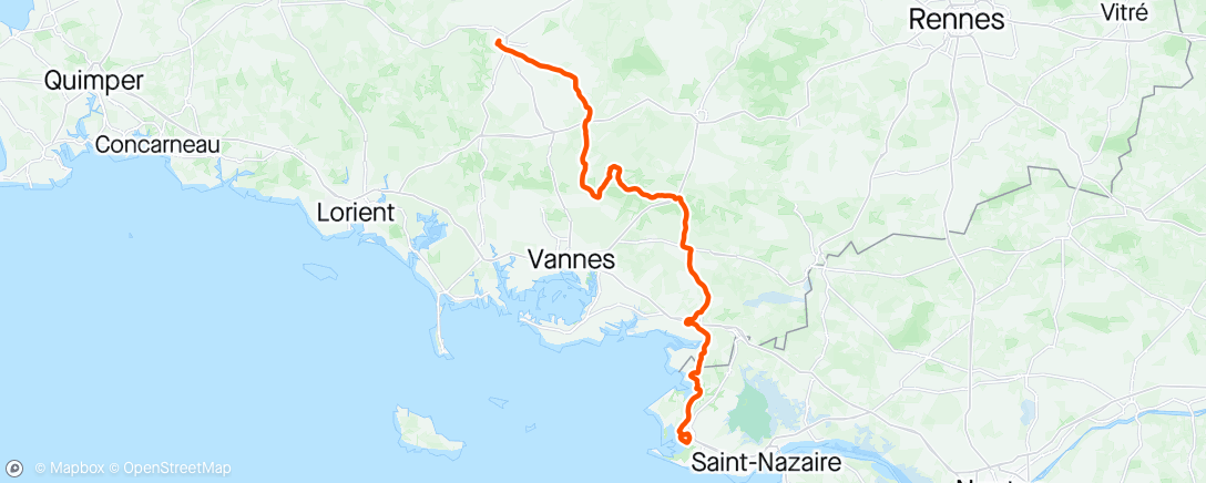 Mapa da atividade, Tour de Bretagne #3