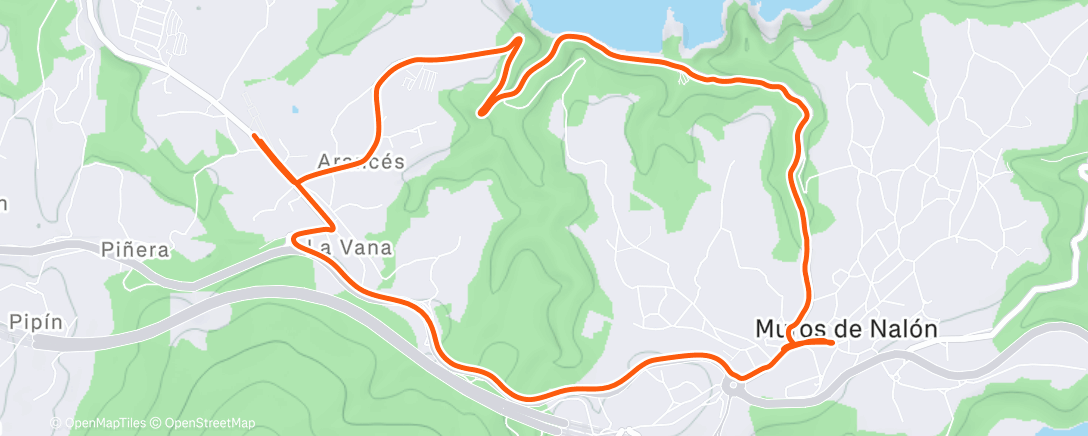 Map of the activity, Afternoon Mountain Bike Ride