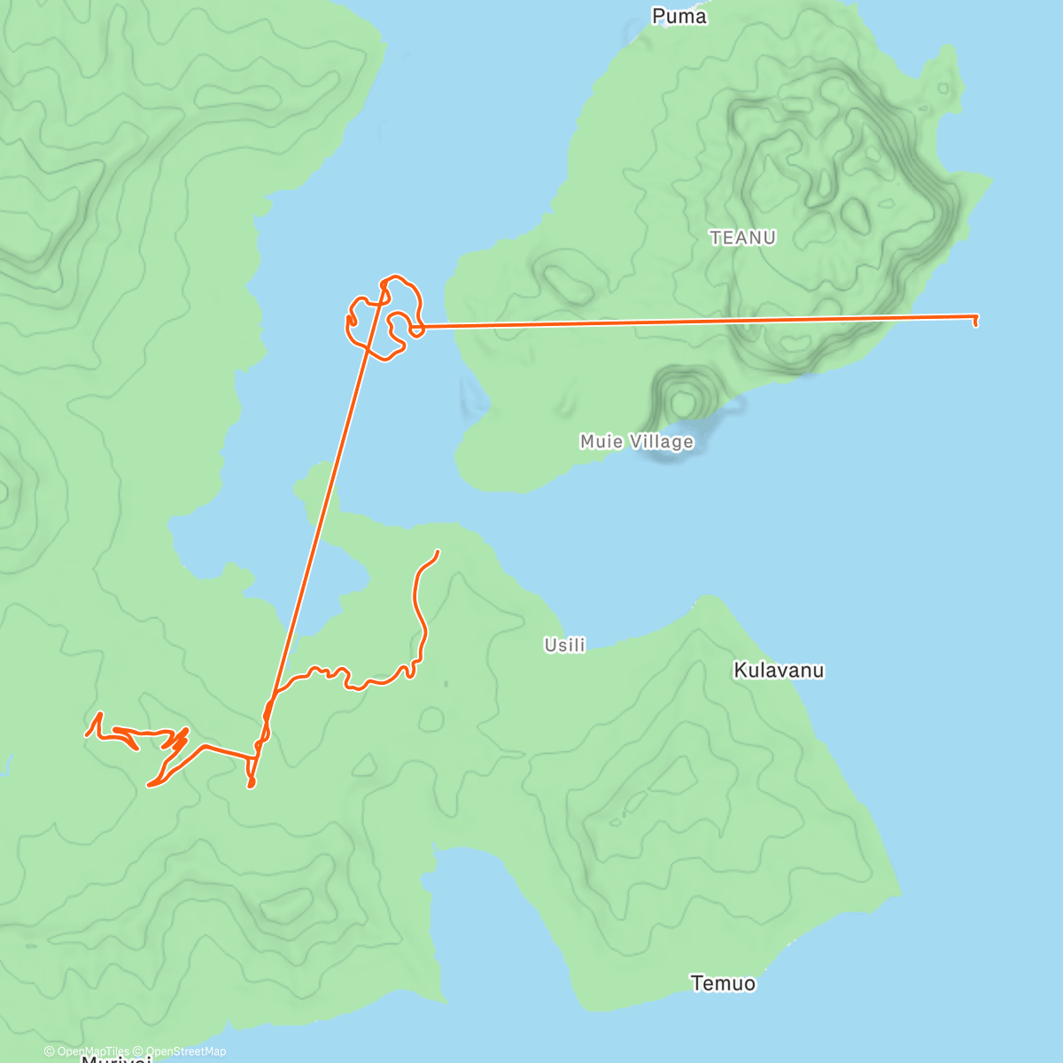 Map of the activity, Zwift - Road to Sky in Watopia