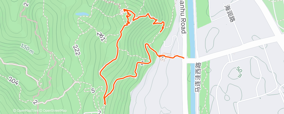 Map of the activity, 百望山
