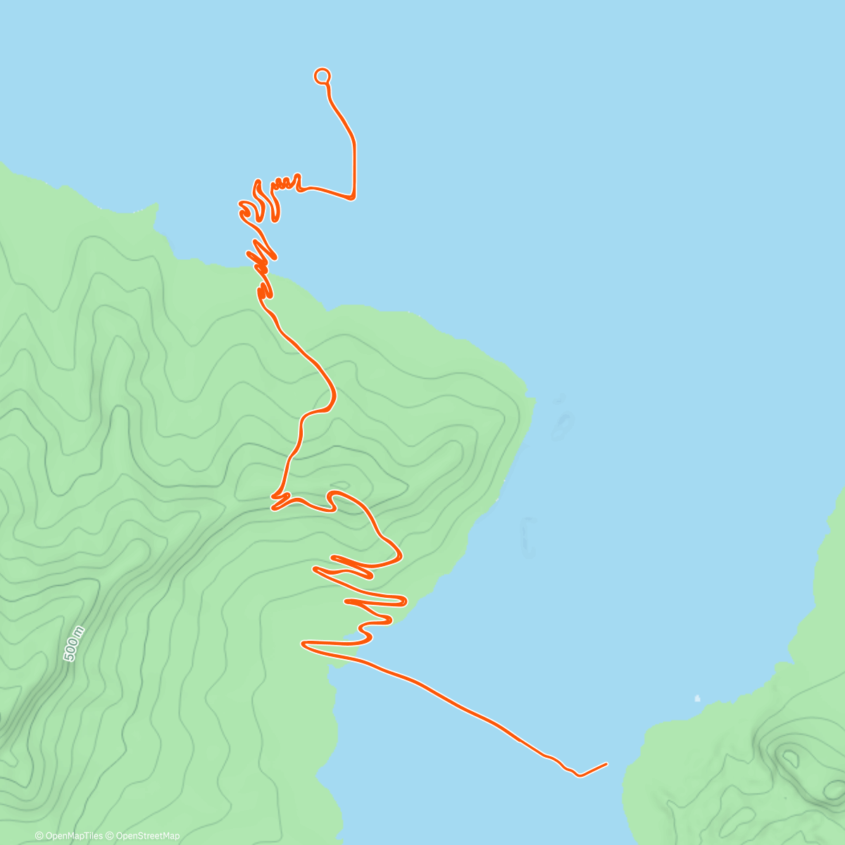 Карта физической активности (Zwift - Climb Portal: Gotthard Pass at 100% Elevation in Watopia)