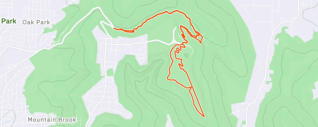 Map of the activity, Afternoon MTBT on Ventana