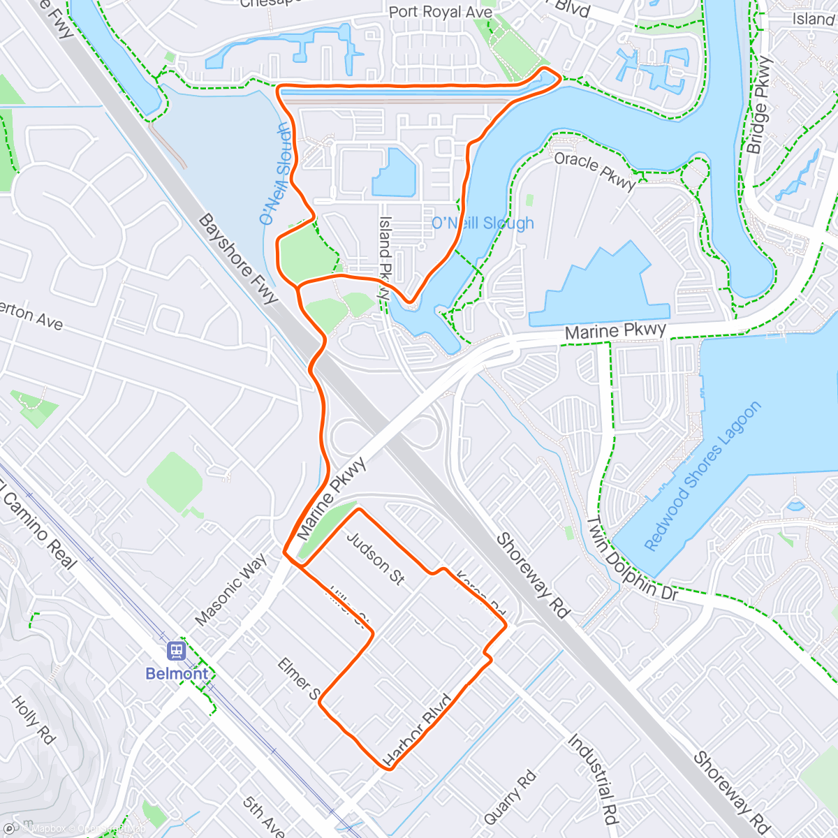 Map of the activity, Run #91
