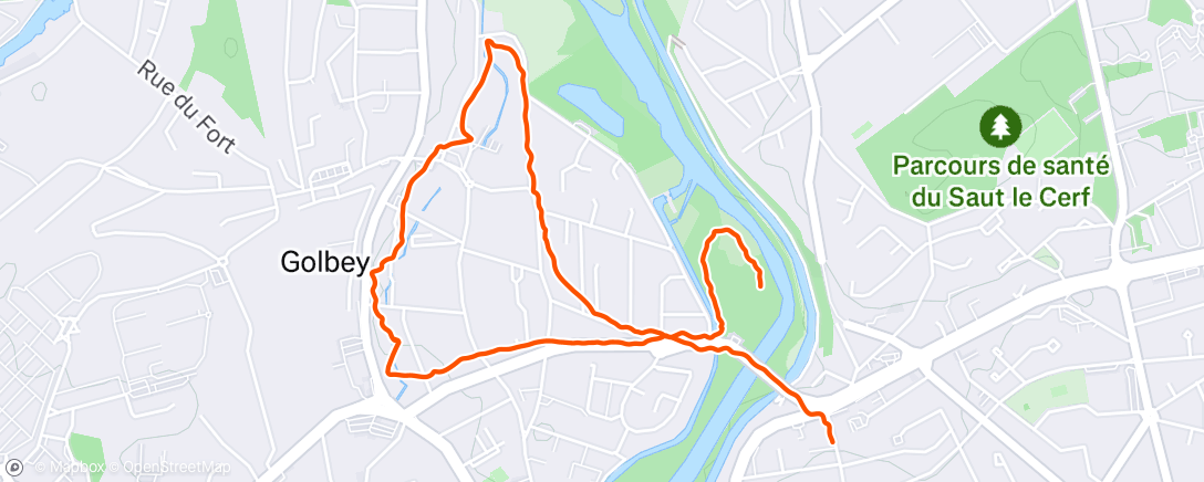 Map of the activity, Golbey