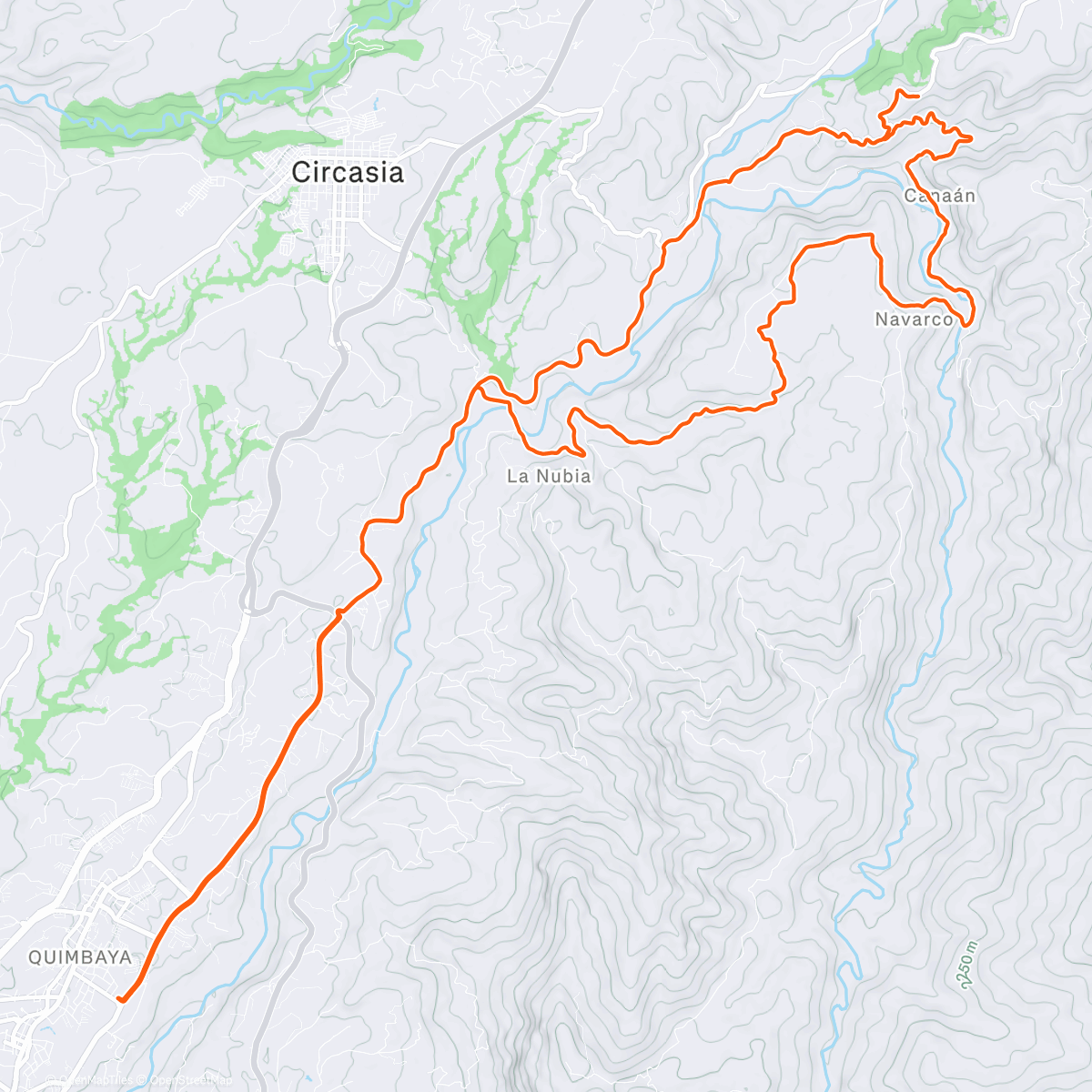 Map of the activity, Saturday Ride: Mini Guava Valley Loop