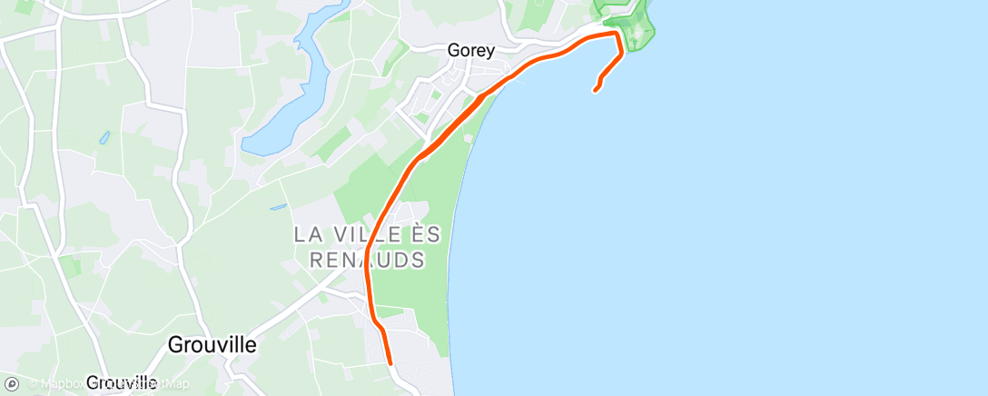 Map of the activity, Morning Run
