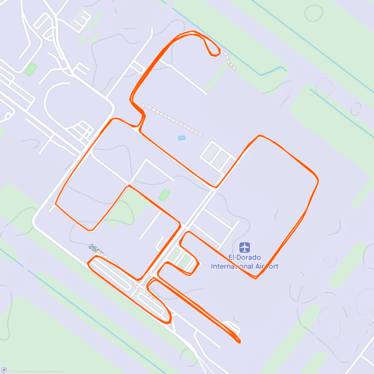 Map of the activity, Morning Run