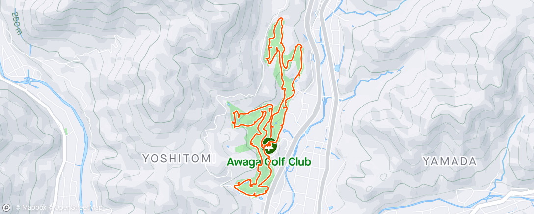 Map of the activity, 粟賀GC