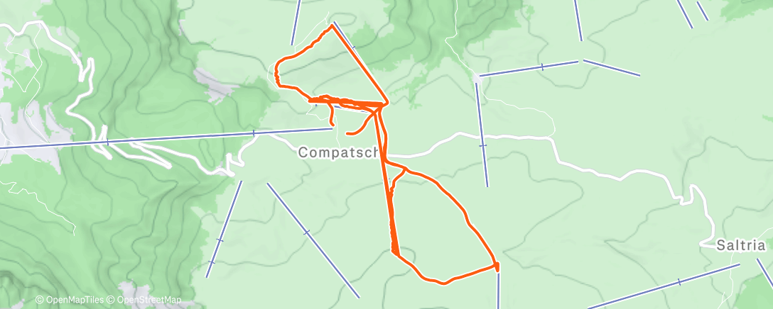 Карта физической активности (Lunch Alpine Ski)