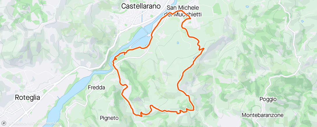Map of the activity, Anello per le colline