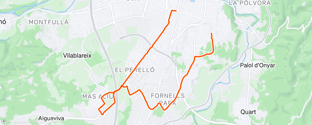 Mappa dell'attività Morning Ride