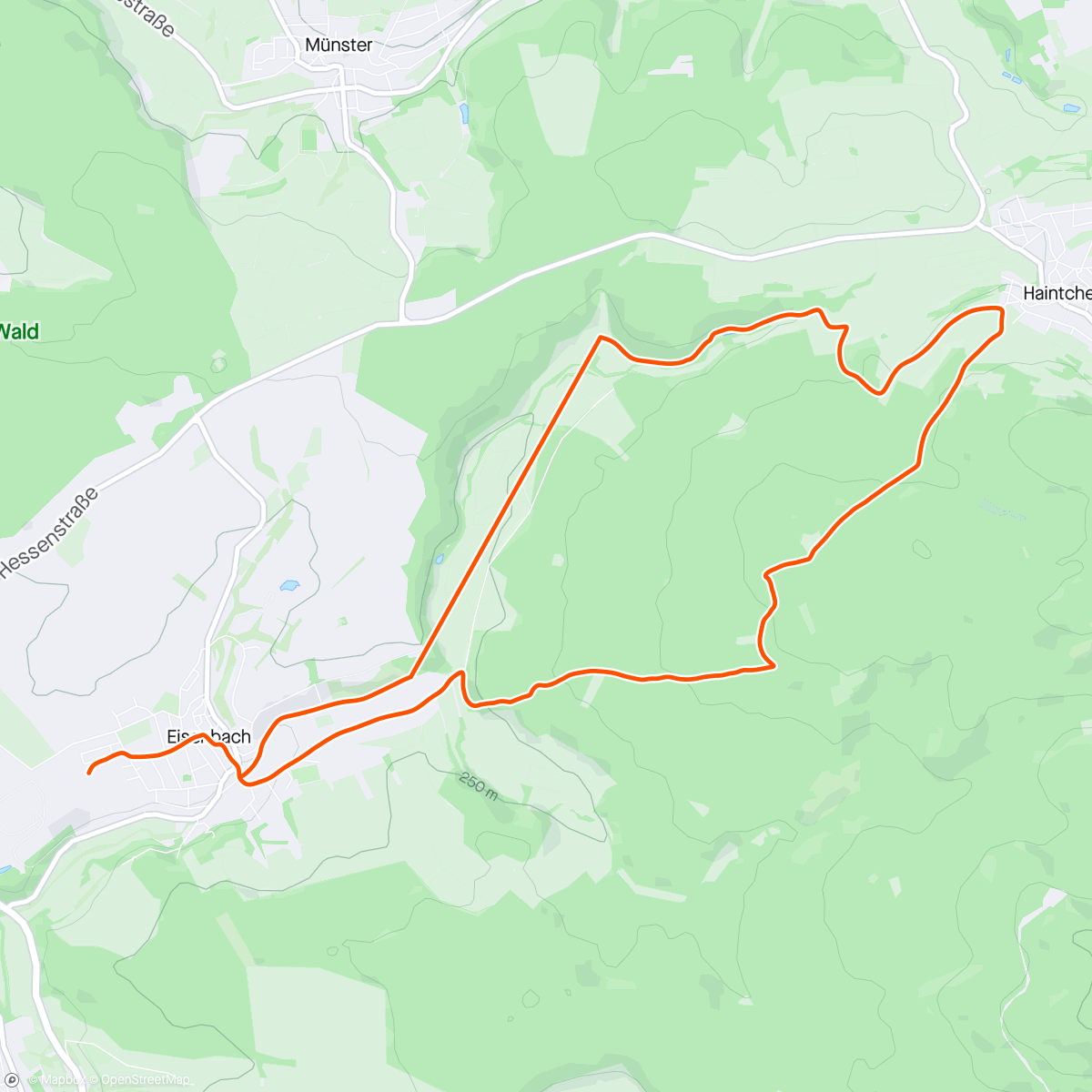 Map of the activity, VLG Sommerrunde zum hohen Stein