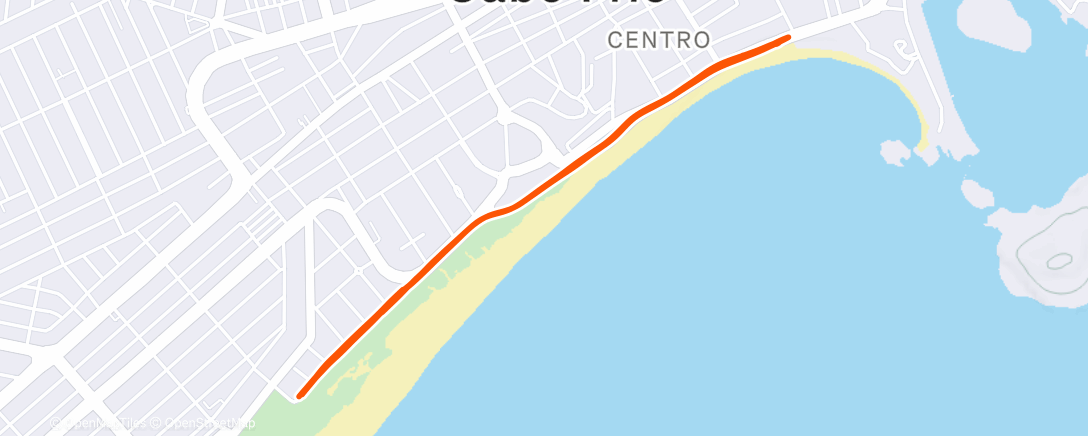 Map of the activity, Morning Run