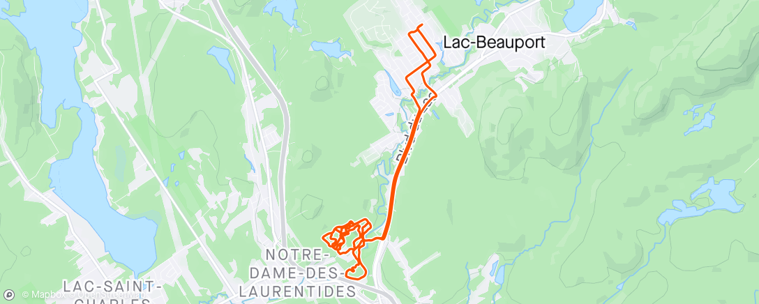 Map of the activity, Morning Mountain Bike Ride avec les Boys