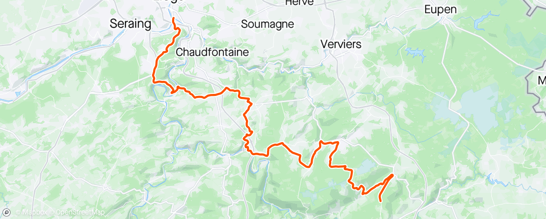 Map of the activity, Reco de Liège