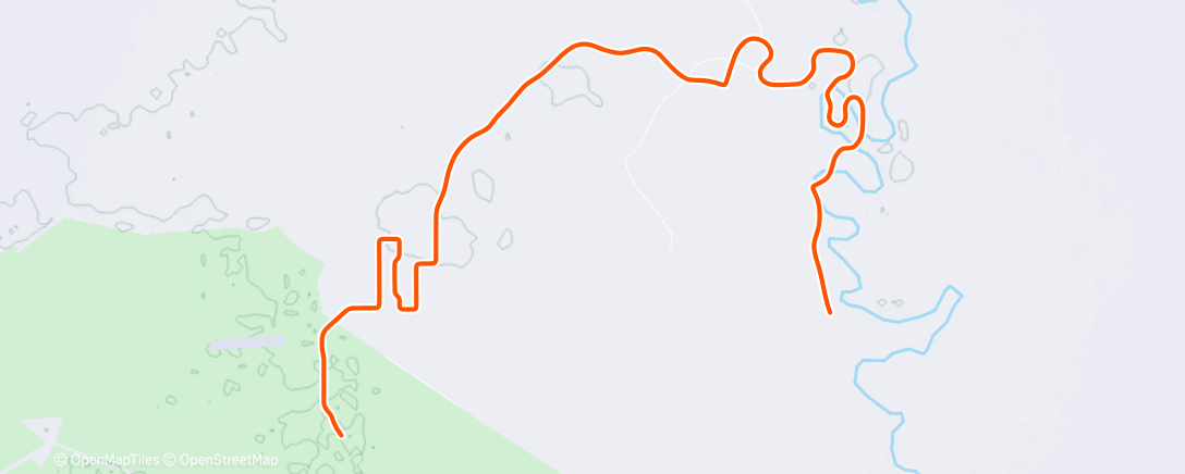 Карта физической активности (MyWhoosh - Coffee Trail)