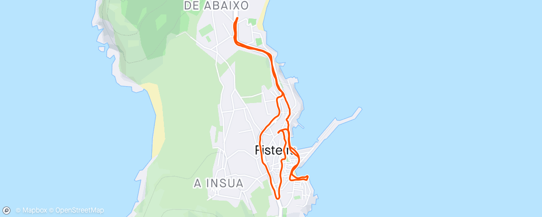 Map of the activity, Carrera de mañana