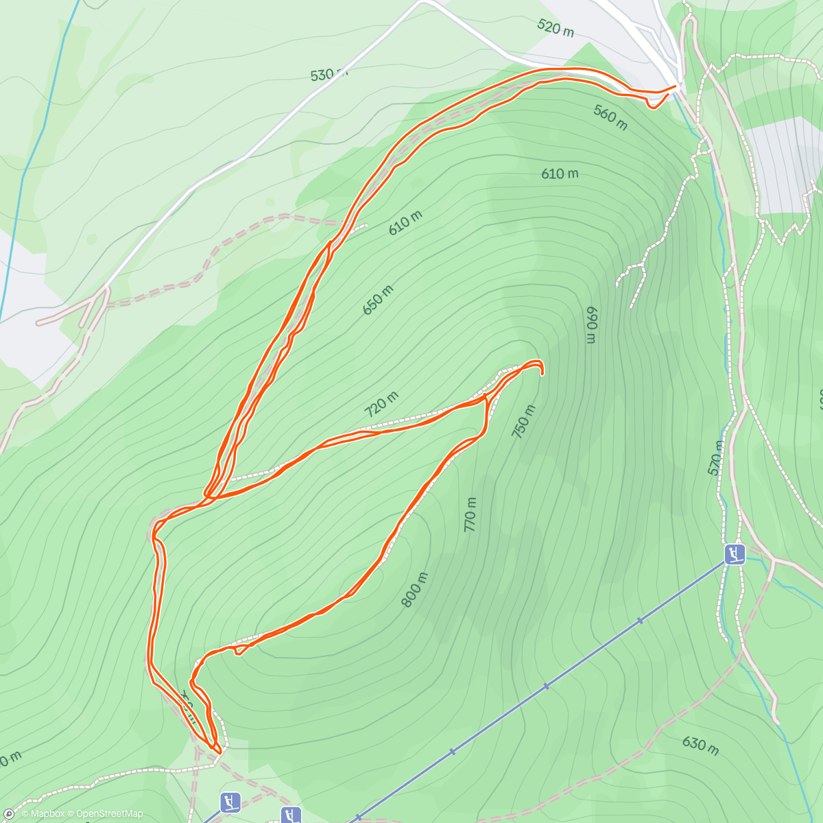 Map of the activity, Morning Trail Run