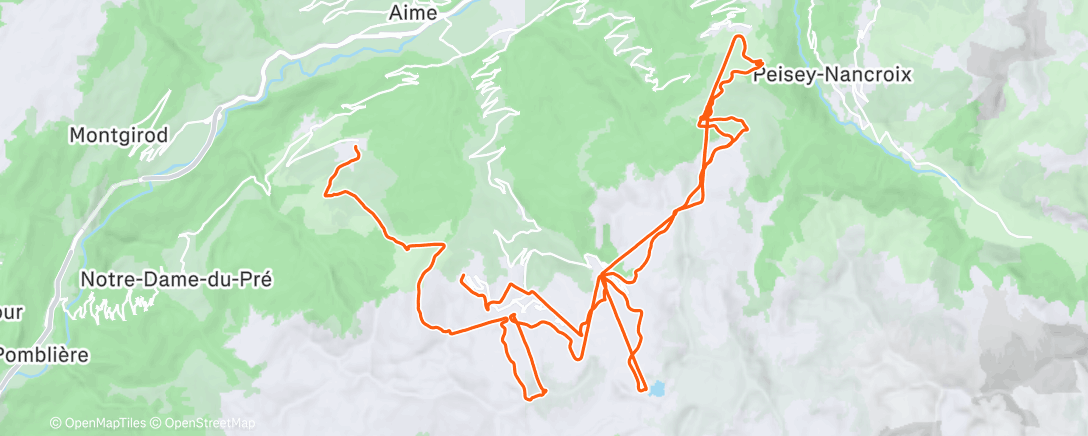 Карта физической активности (Activité le midi)